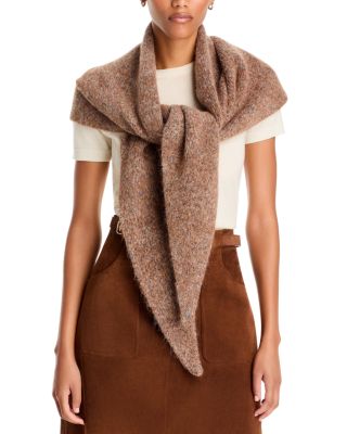 Donegal Knit Triangle Scarf - Exclusive