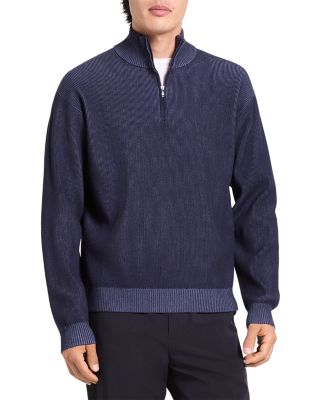 Mock Neck Quarter Zip Sweater