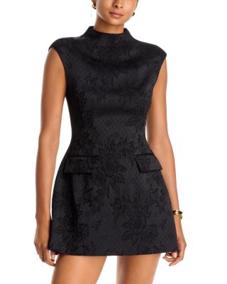 Haworth Mock Neck Mini Dress