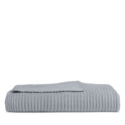 Rib Knit Cotton Throw