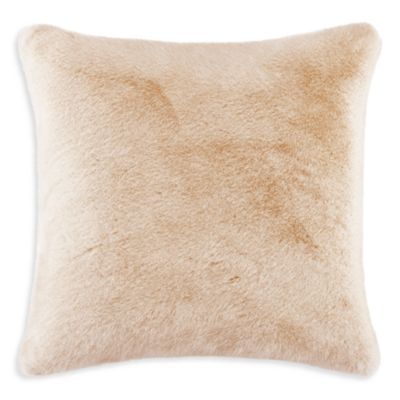 Frisson Faux Fur Decorative Pillow, 18" x 18"