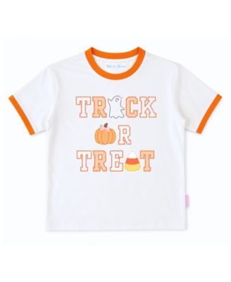 Girls' Trick-or-Treat Halloween Bow Crewneck Tee - Baby, Little Kid, Big Kid