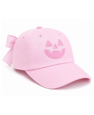  Girls' Jack-O-Lantern Bow Baseball Hat