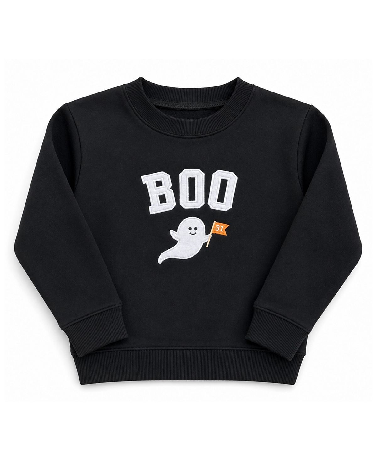Bits & Bows Unisex Boo Ghost Crewneck Sweatshirt - Baby, Little Kid, Big Kid