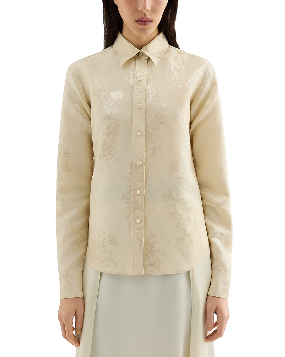 Jil Sander Floral Jacquard Shirt