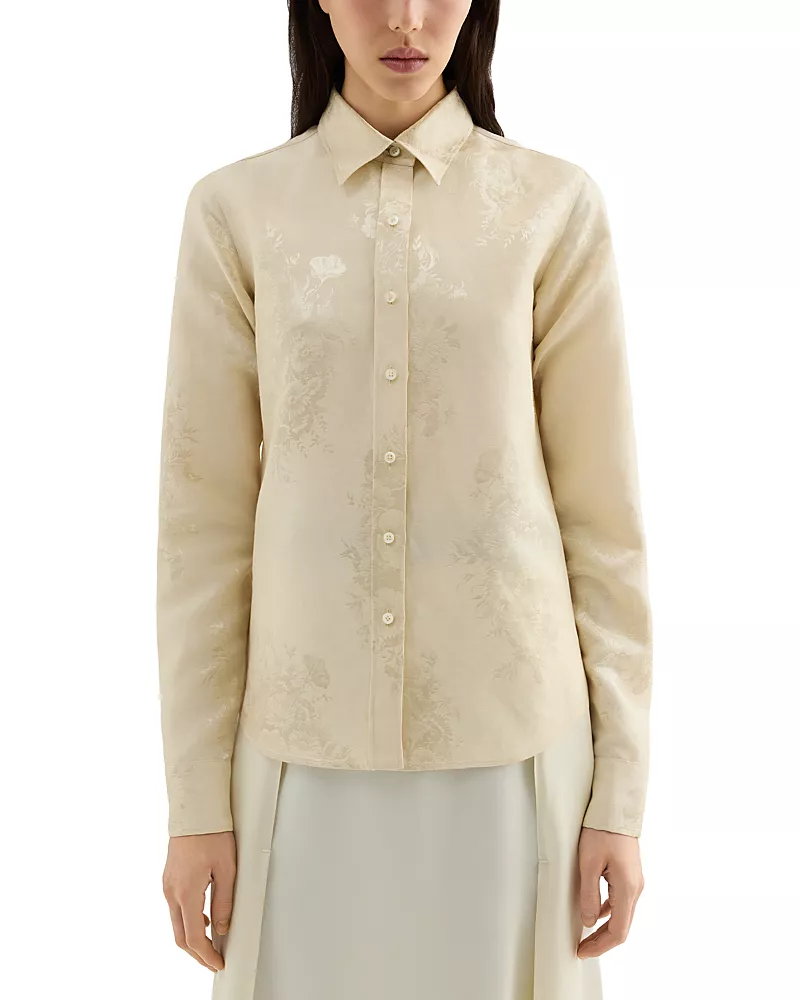 Jil Sander Floral Jacquard Shirt
