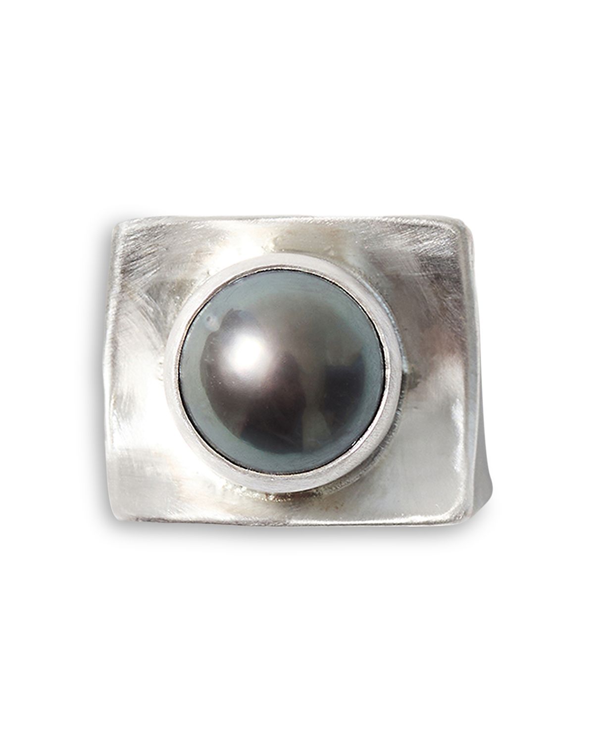 Chan Luu Curve Cultured Saltwater Tahitian Pearl Cocktail Ring