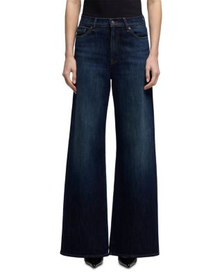 Lotta Tailorless High Rise Wide Leg Jeans in Deep Sea