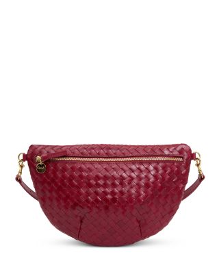 Grande Fanny Woven Leather Belt Bag