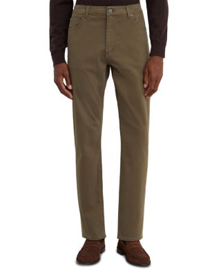 Sunset Cotton Blend Slim Fit 31.5" Jeans in Washed Green