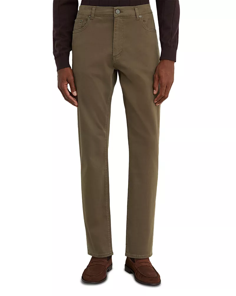 Reiss Sunset Cotton Blend Slim Fit 31.5 Jeans in Washed Green