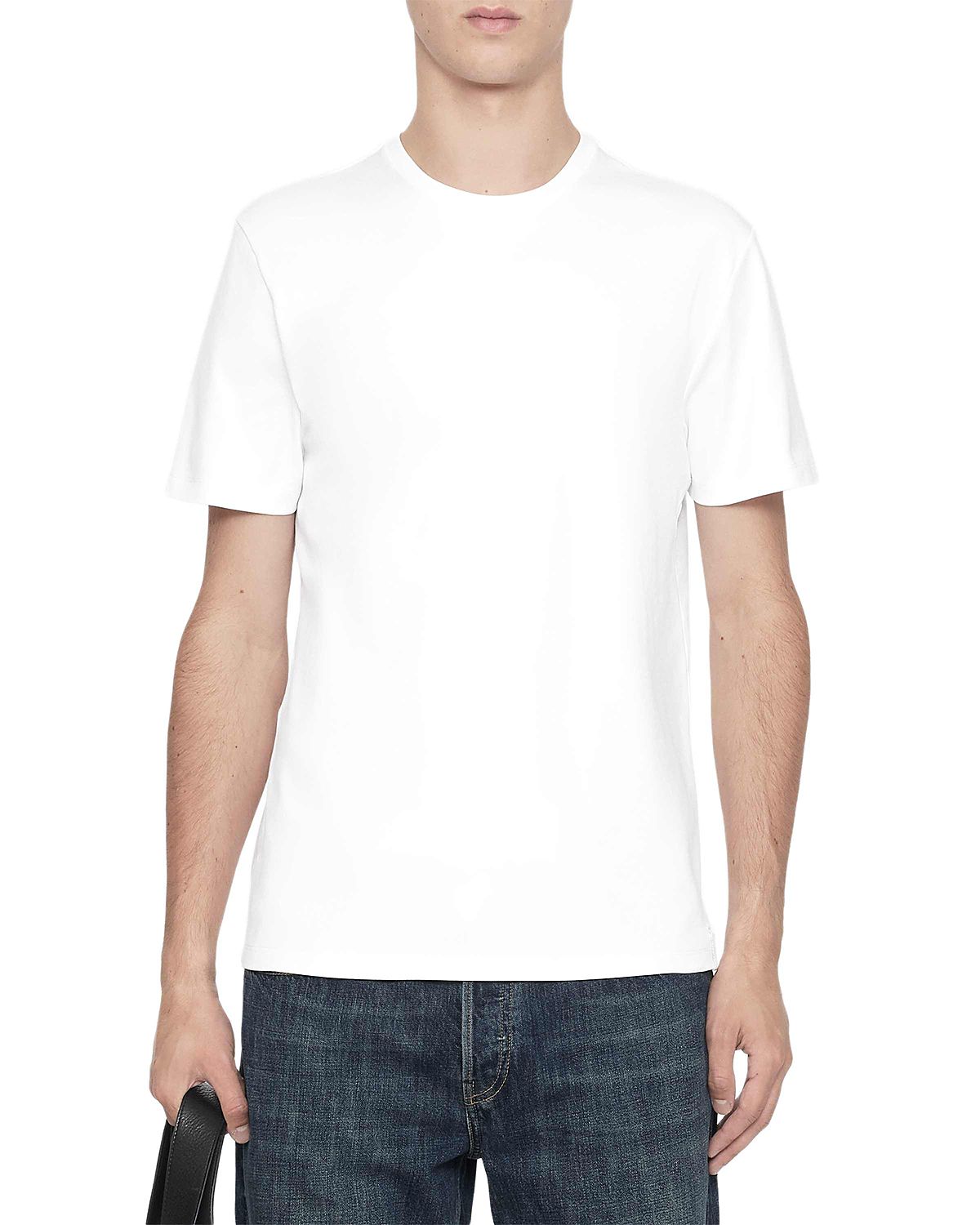 Allsaints Harris Cotton Jet Black Crewneck T-Shirt