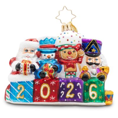 Stacking Up the Cheer 2026 Glass Ornament
