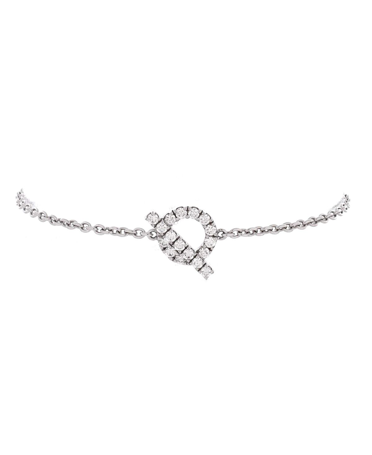 Pre-Owned HERMES Finesse Bracelet 18K White Gold and Diamonds
