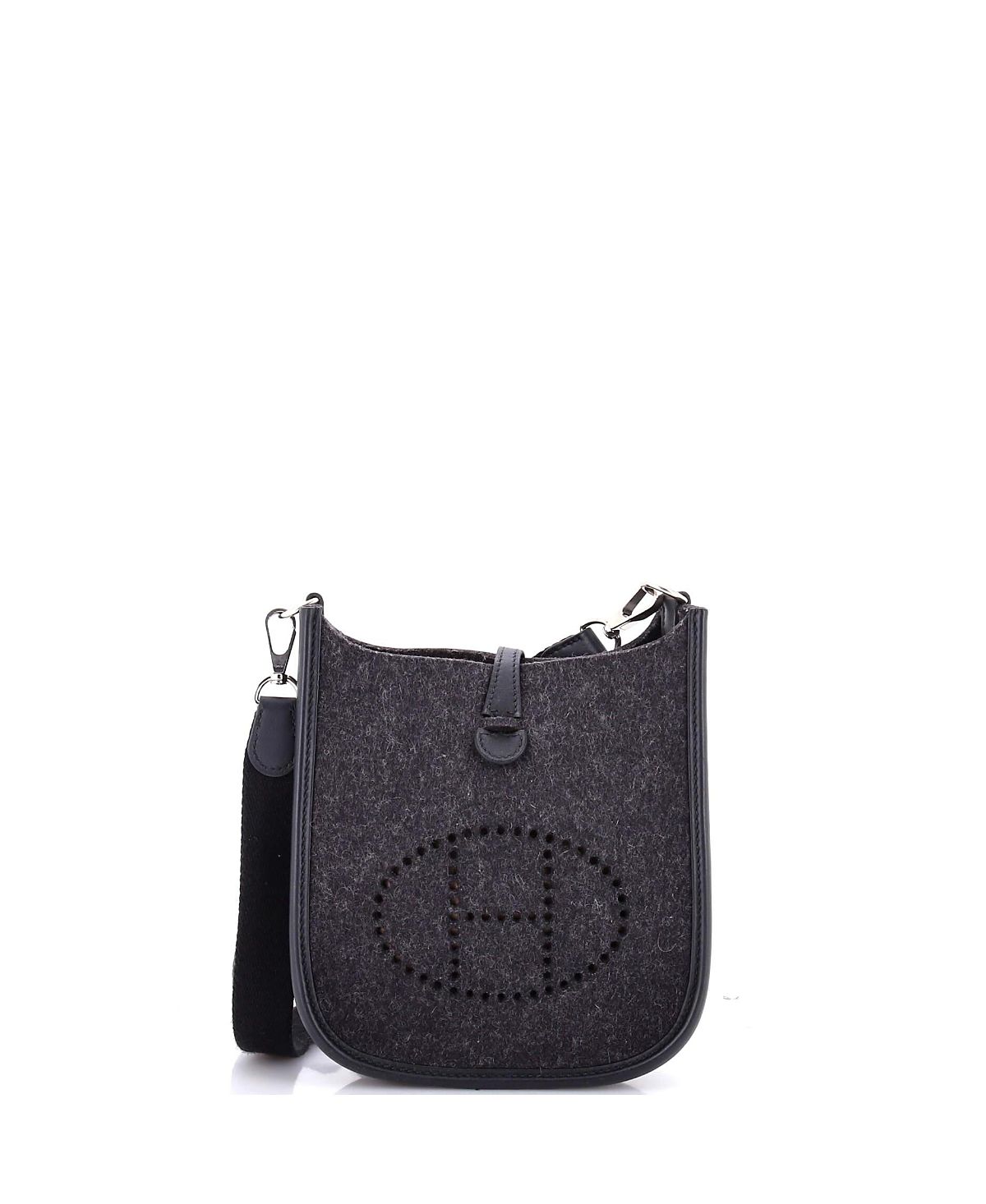 Pre-Owned HERMES Tpm Evelyne Gen Iii Felt & Leather Trim Crossbody