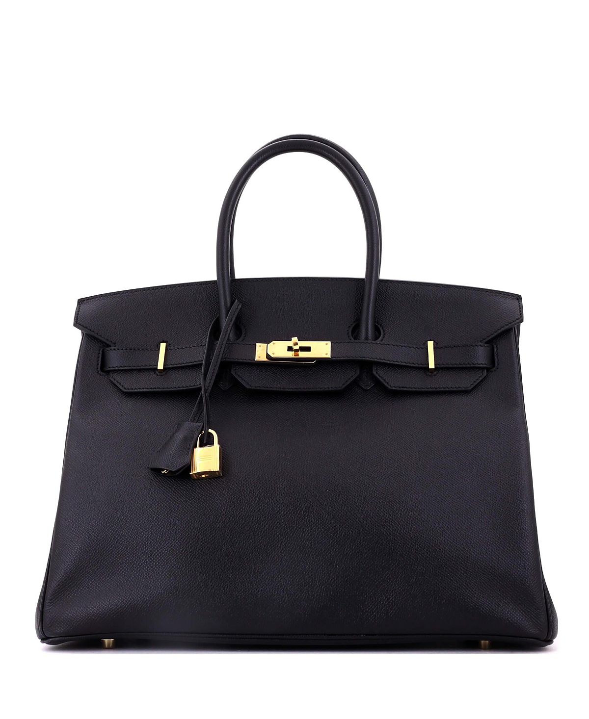 Pre-Owned HERMES Birkin 35 Epsom Leather Satchel with Gold Hardware