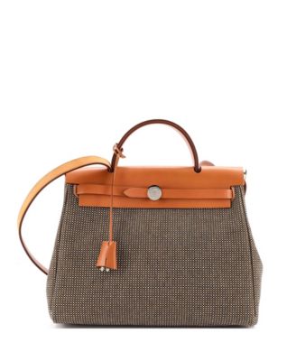 Herbag Zip Canvas & Leather Shoulder Bag