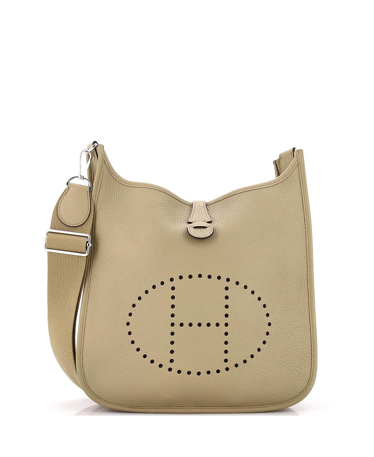 Pre-Owned HERMES Evelyne Iii Clemence Leather Crossbody Bag