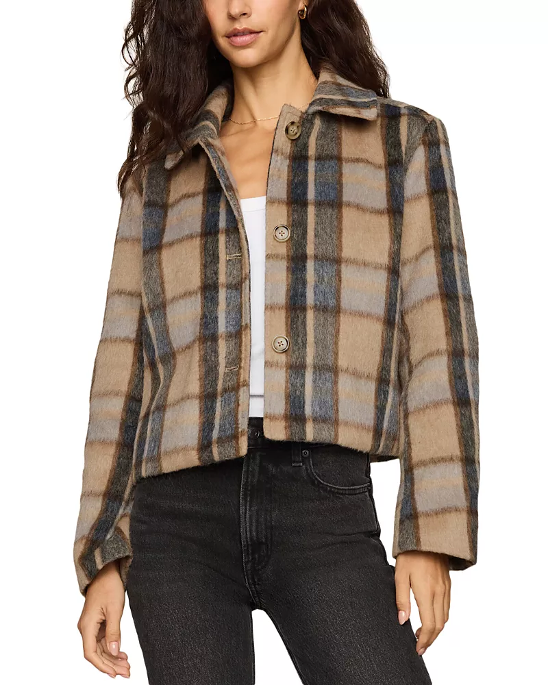 Z Supply Petra Plaid Shrunken Jacket