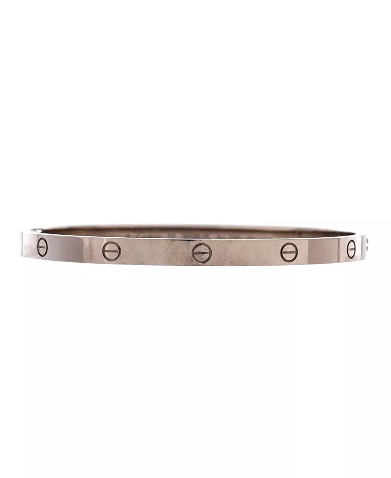 Pre-Owned Cartier Medium Love Bracelet 18K White Gold