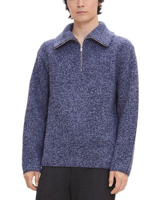 Wool Boucle Turtleneck Sweater in Fine Bilen