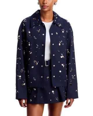 Cotton Embellished Utility Jacket