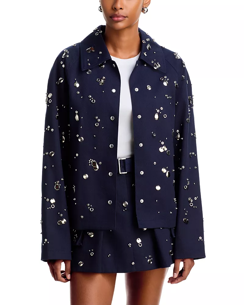3.1 Phillip Lim Cotton Embellished Utility Jacket