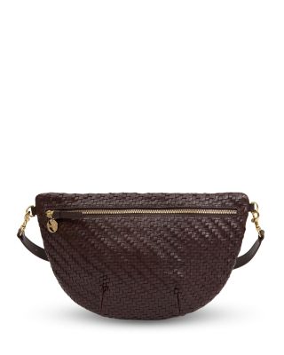 Grande Fanny Woven Leather Convertible Crossbody