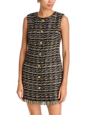 Gillian Fringe Trim Mini Dress