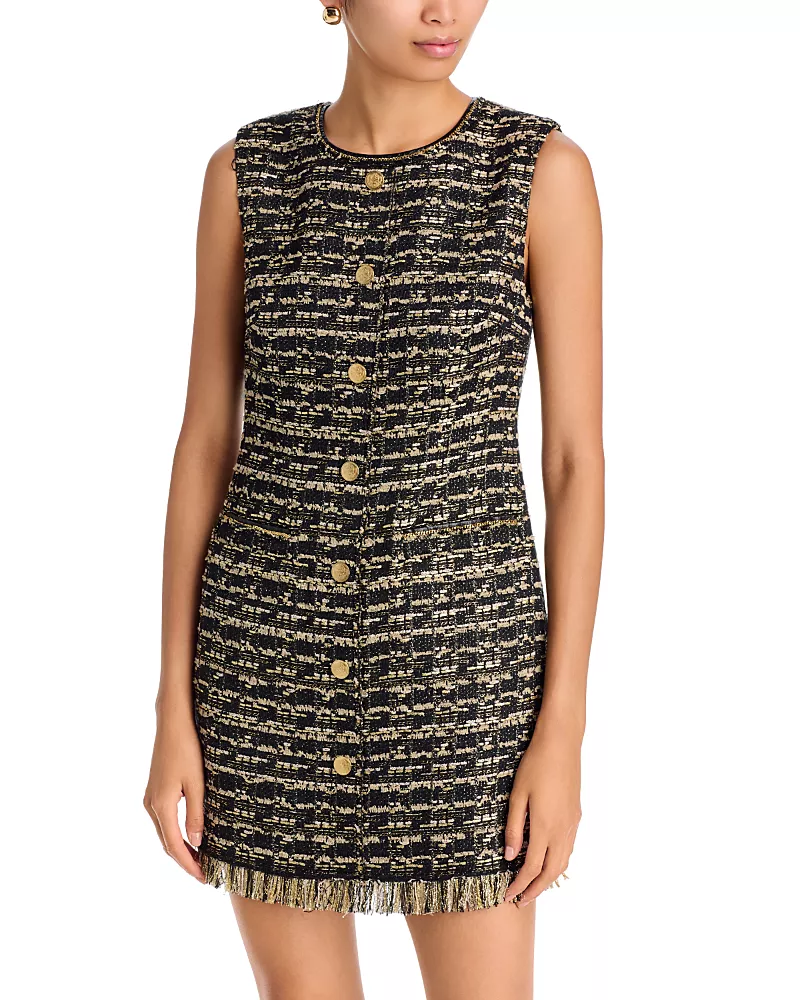Kobi Halperin Gillian Fringe Trim Mini Dress