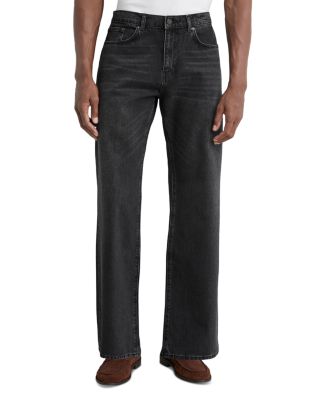 Styles Cotton Relaxed Flared Leg 32.3" Jeans in Dark Grey