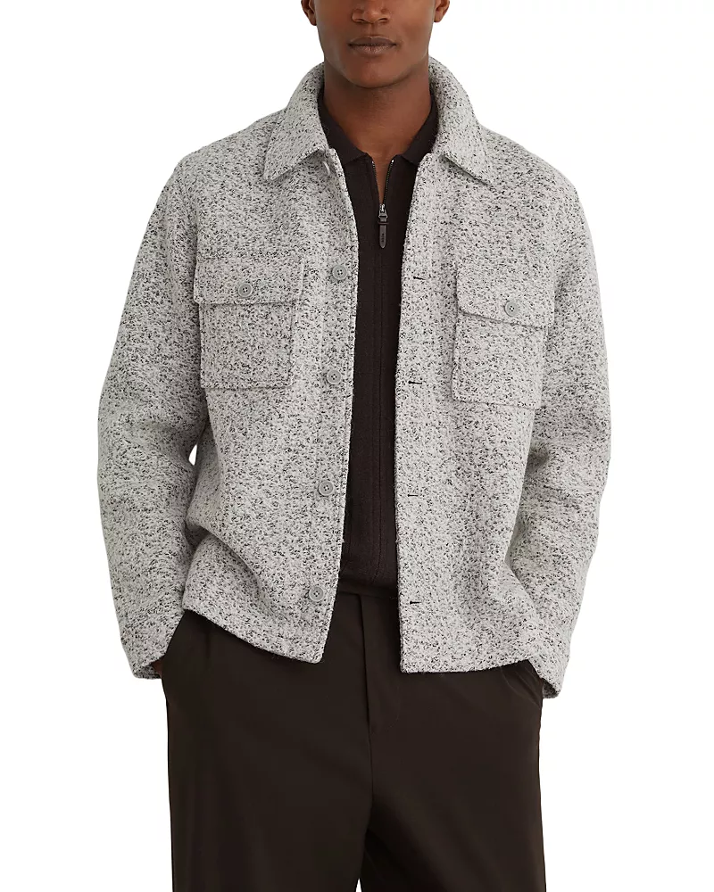 Reiss Kingsley Boucle Overshirt