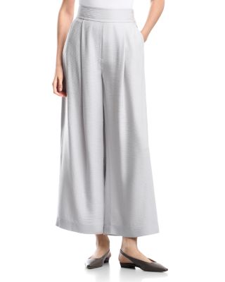 Textured Bark Effect Palazzo Trousers