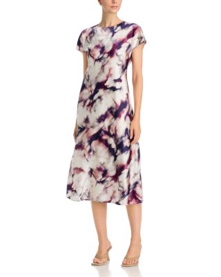 Bias Cut Dolman Sleeve Midi Dress