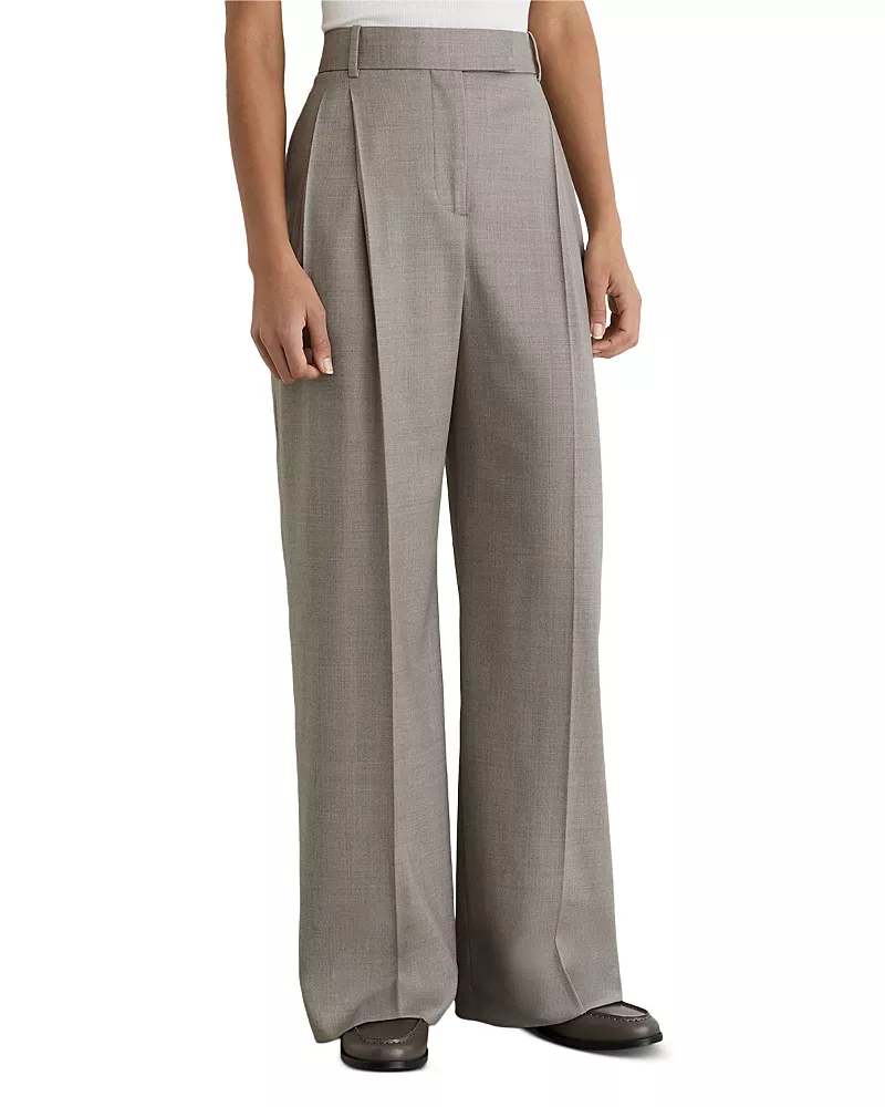 Reiss Petite Darcy Wool Blend Wide Leg Pants