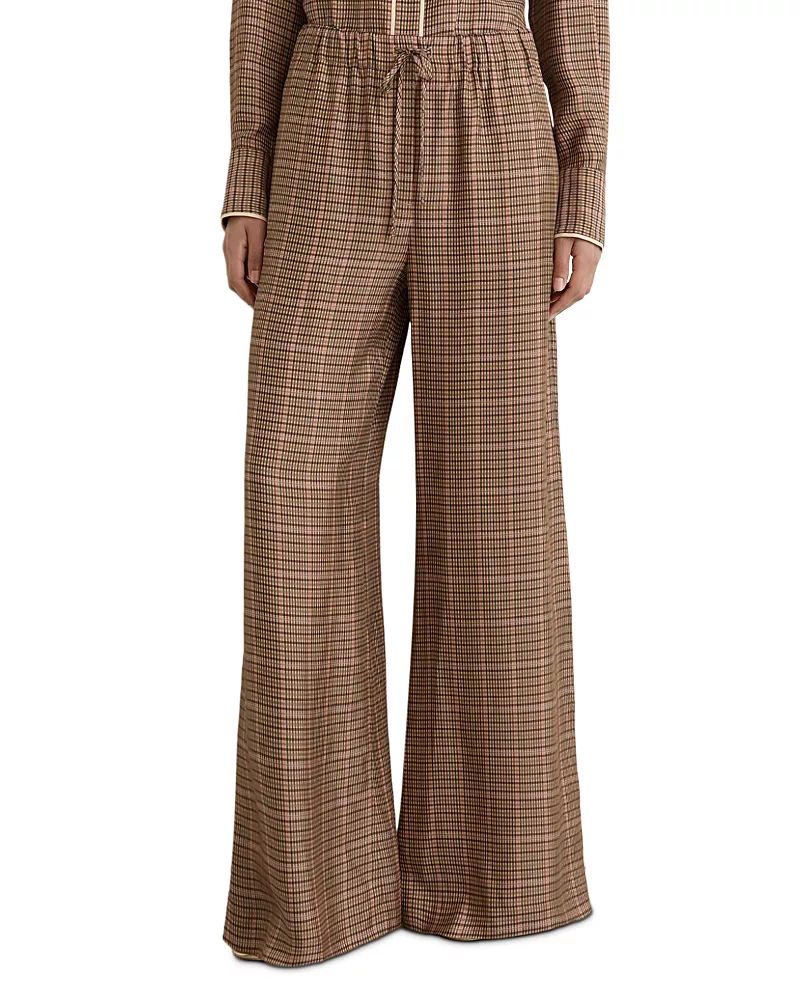 Reiss Petites Minnie Drawstring Wide Leg Pants