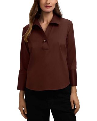 Catalina Sateen Popover Blouse