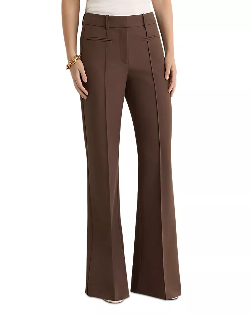 Reiss Petites Claude Pintuck Flare Pants