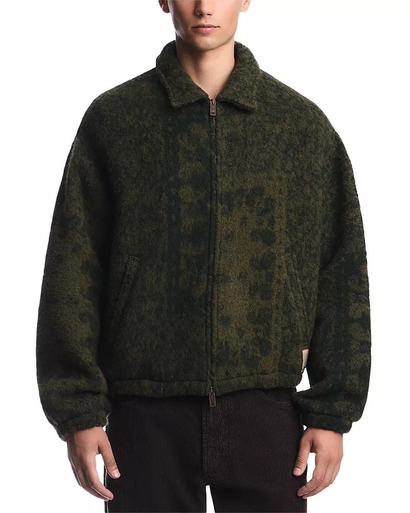 Emporio Armani Wool Blend Blouson Jacket