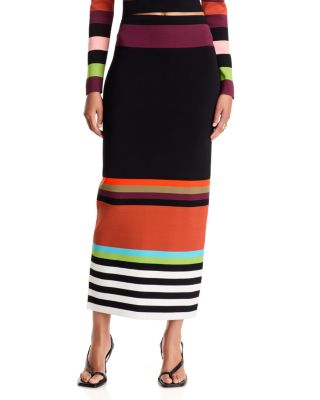 Knit Pencil Midi Skirt