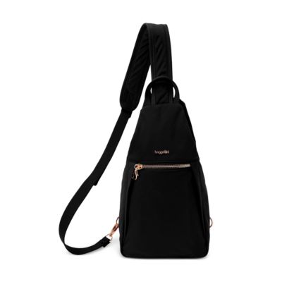 Baggallini Securtex Jet Set Anti Theft Triangle Sling Bag