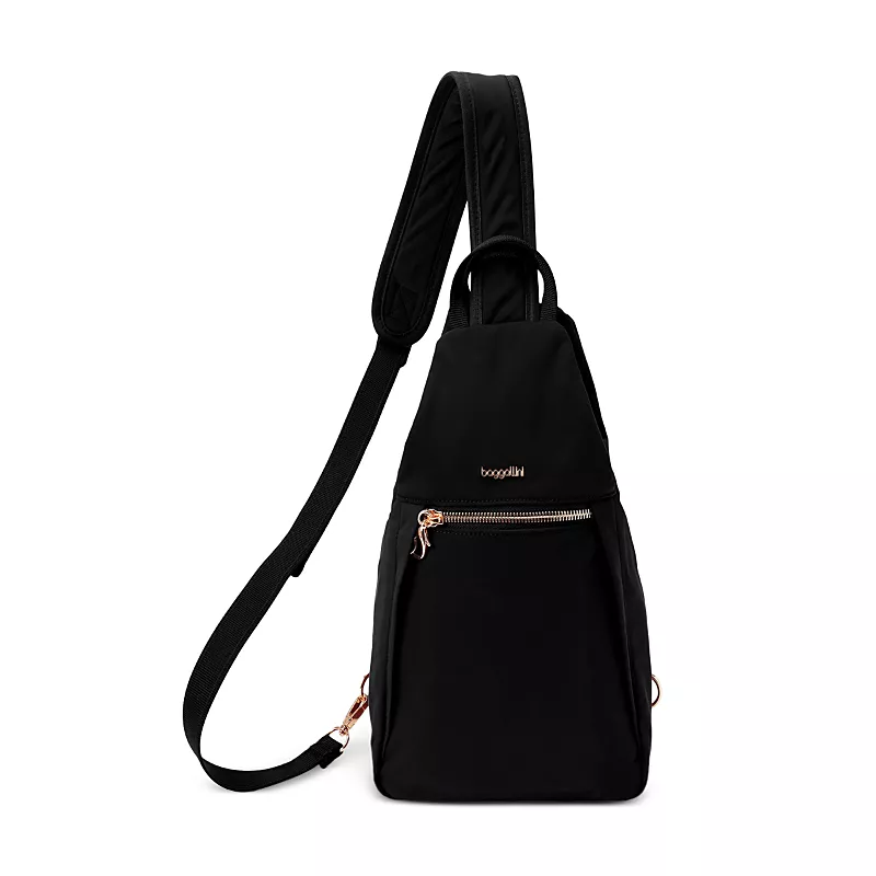 Baggallini Securtex Jet Set Anti Theft Triangle Sling Bag