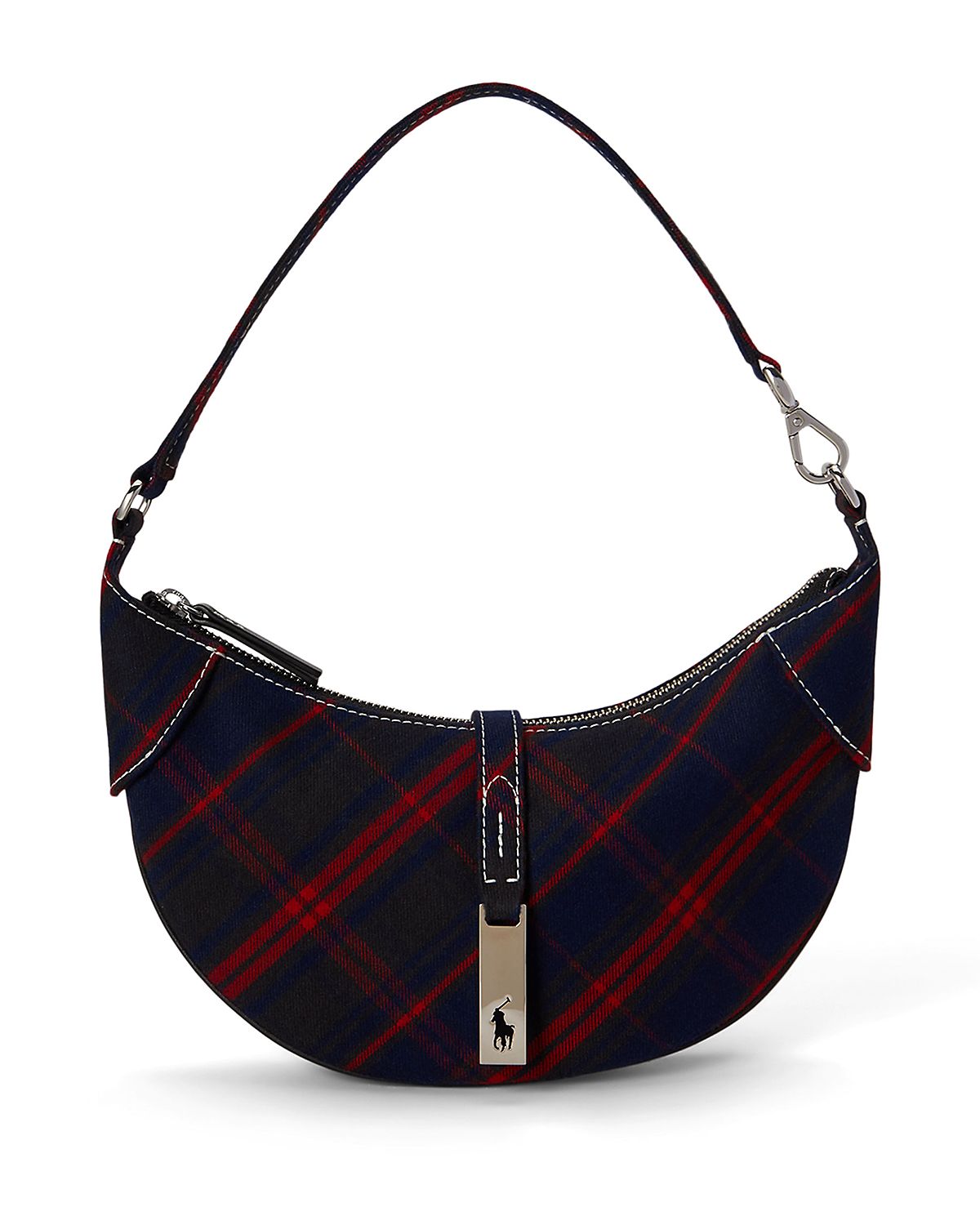 Polo Ralph Lauren Polo Id Plaid Twill Mini Shoulder Bag