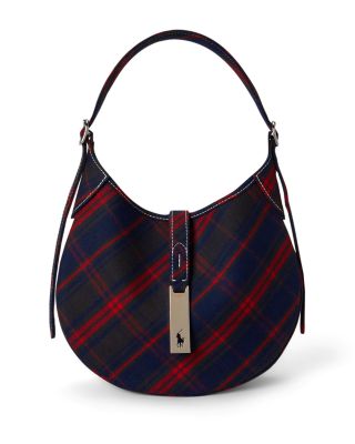 Polo ID Plaid Twill Small Shoulder Bag