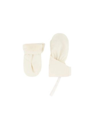  Unisex Lined Extended Cuff Connector String Mittens - Baby