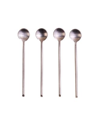  Thin Stainless Spoons, Set of 4