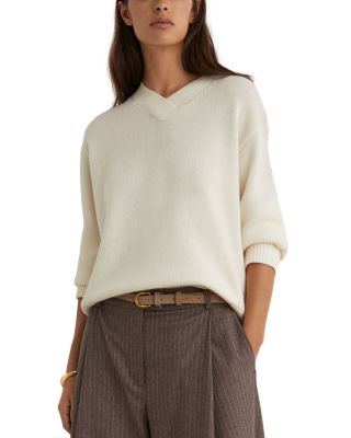 Mari Wool & Cashmere V Neck Sweater