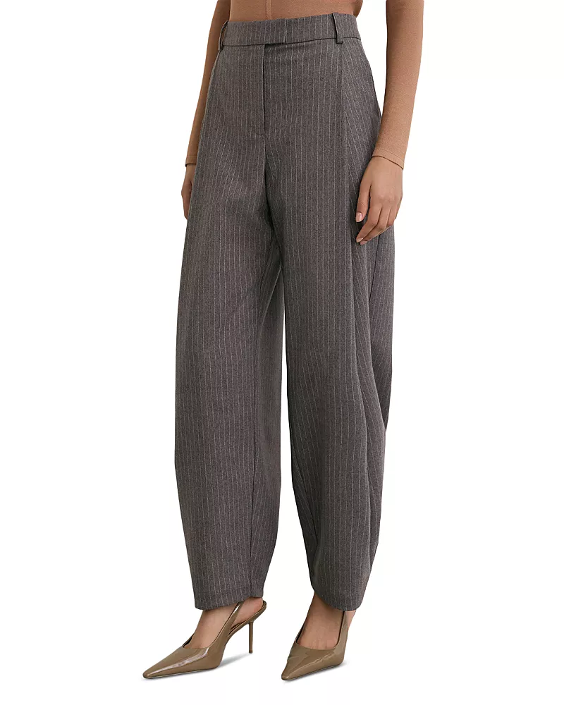 Reiss Phae Pinstripe Barrel Pants