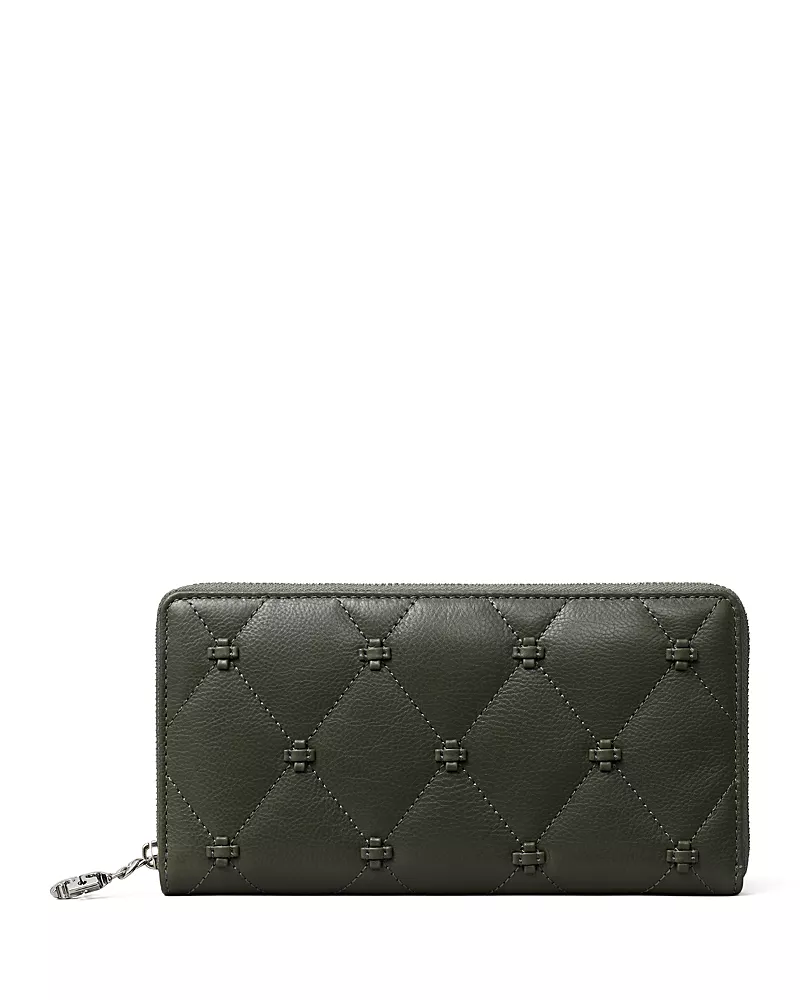 Tory Burch Bunny Knot Leather Continental Wallet