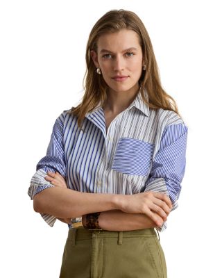 Relaxed Fit Striped Broadcloth Shirt